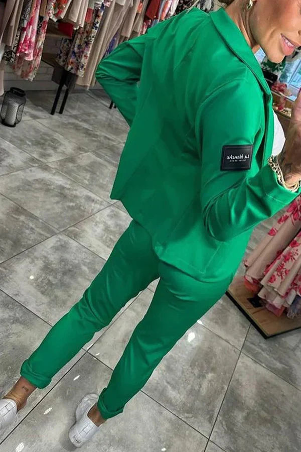 Zaluva™ | Måttsytt Set med Mjuk Blazer och Lätta Joggingbyxor