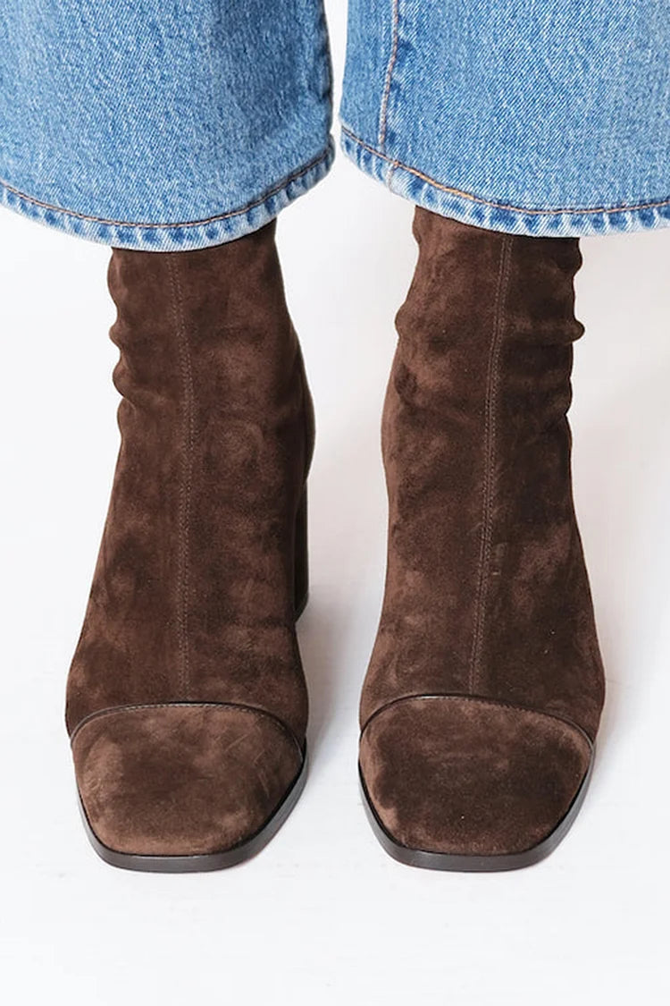 VICTORIA™ | Square toe heeled boots