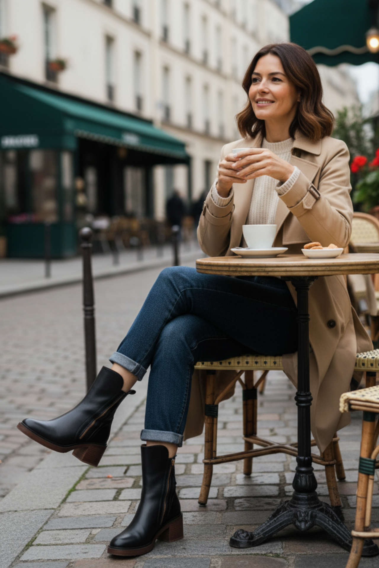 Anna™ | Eleganta ankelboots i läder