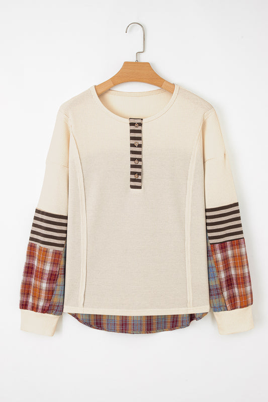 Harper™ – Patchwork Waffle Pullover