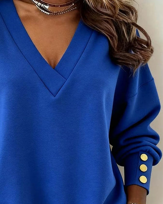 Liora™ V-neck long sleeve top