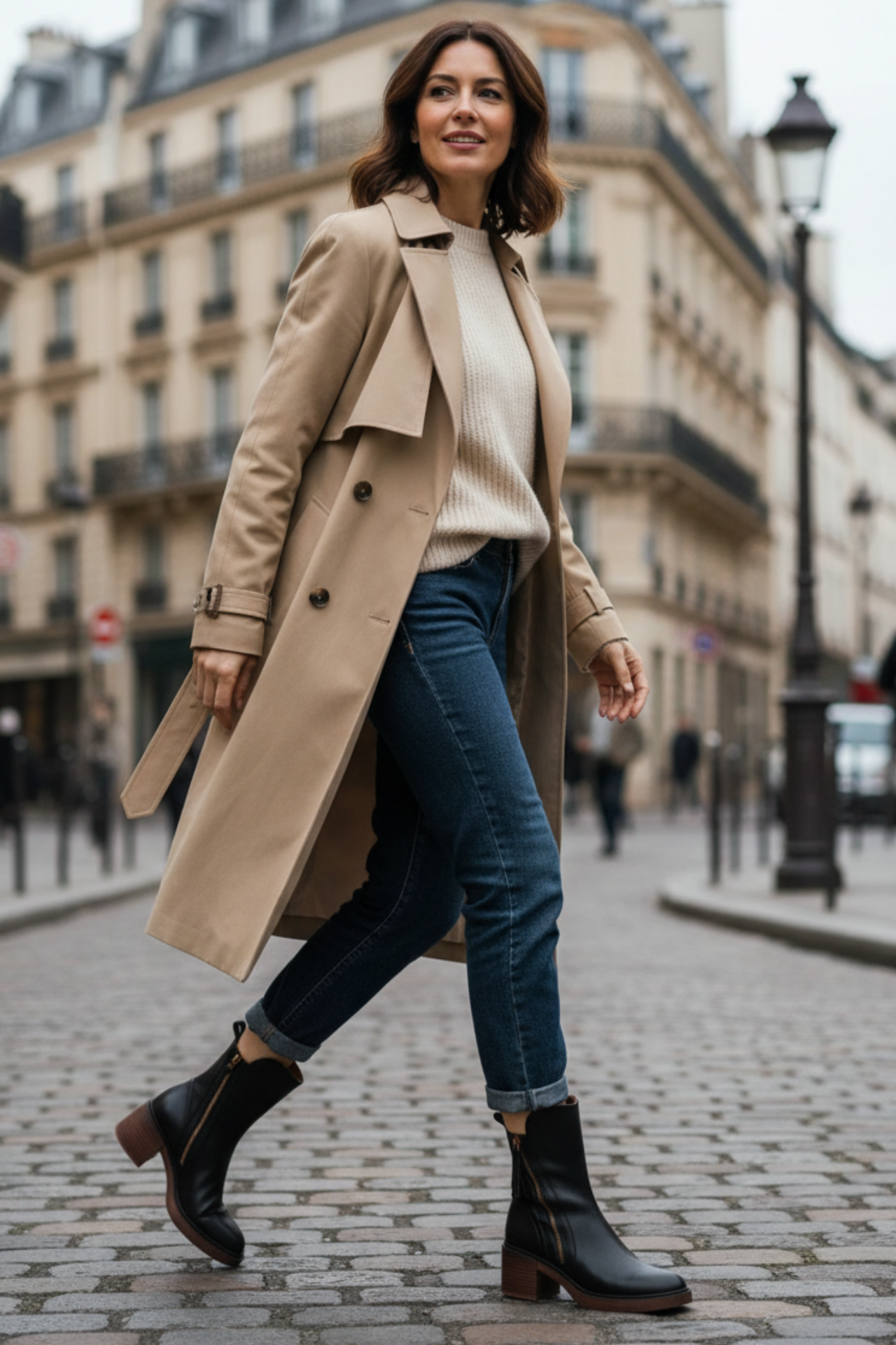 Anna™ | Eleganta ankelboots i läder