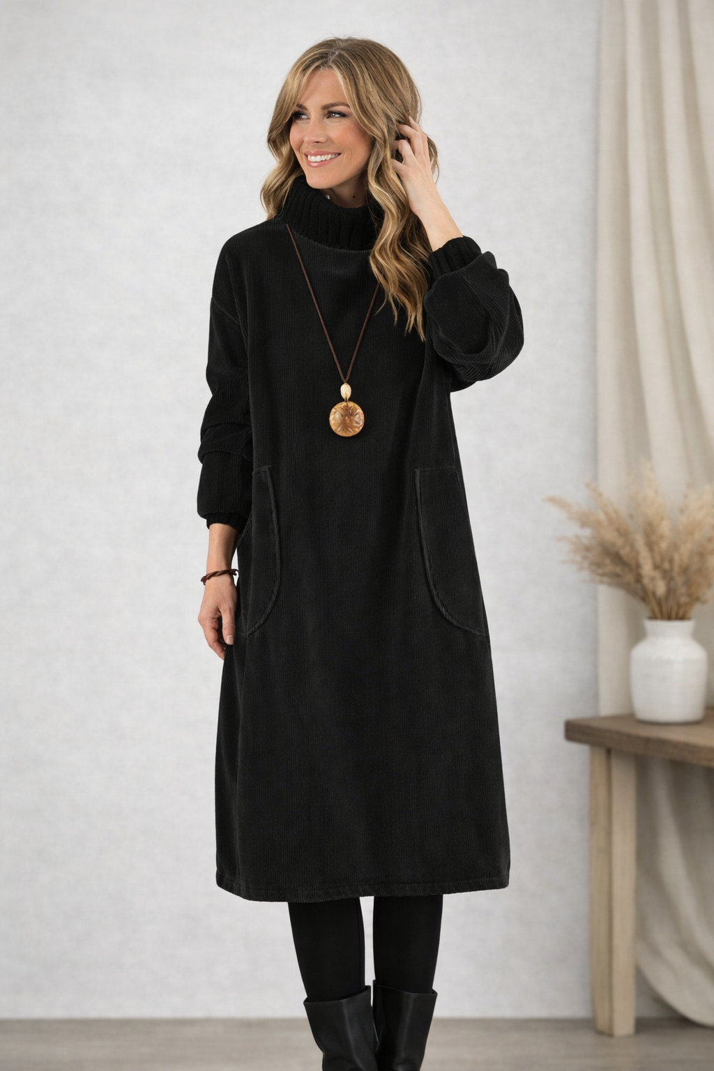 Jennie™ | Turtleneck Midi Dress