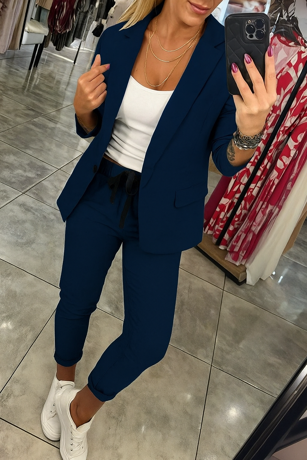 Zaluva™ | Måttsytt Set med Mjuk Blazer och Lätta Joggingbyxor