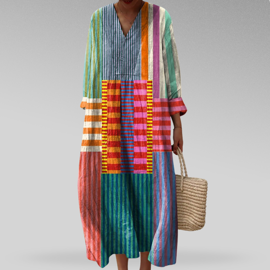 Elissa | Elegant Geometric Dress