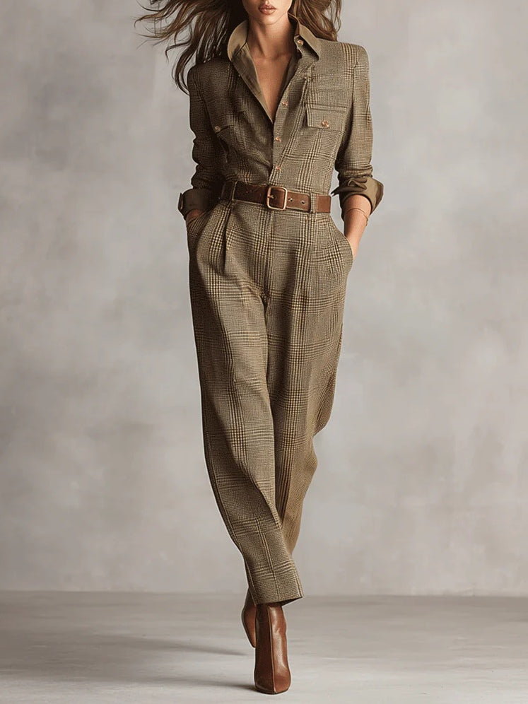 Zoë | Elegant tweedjumpsuit