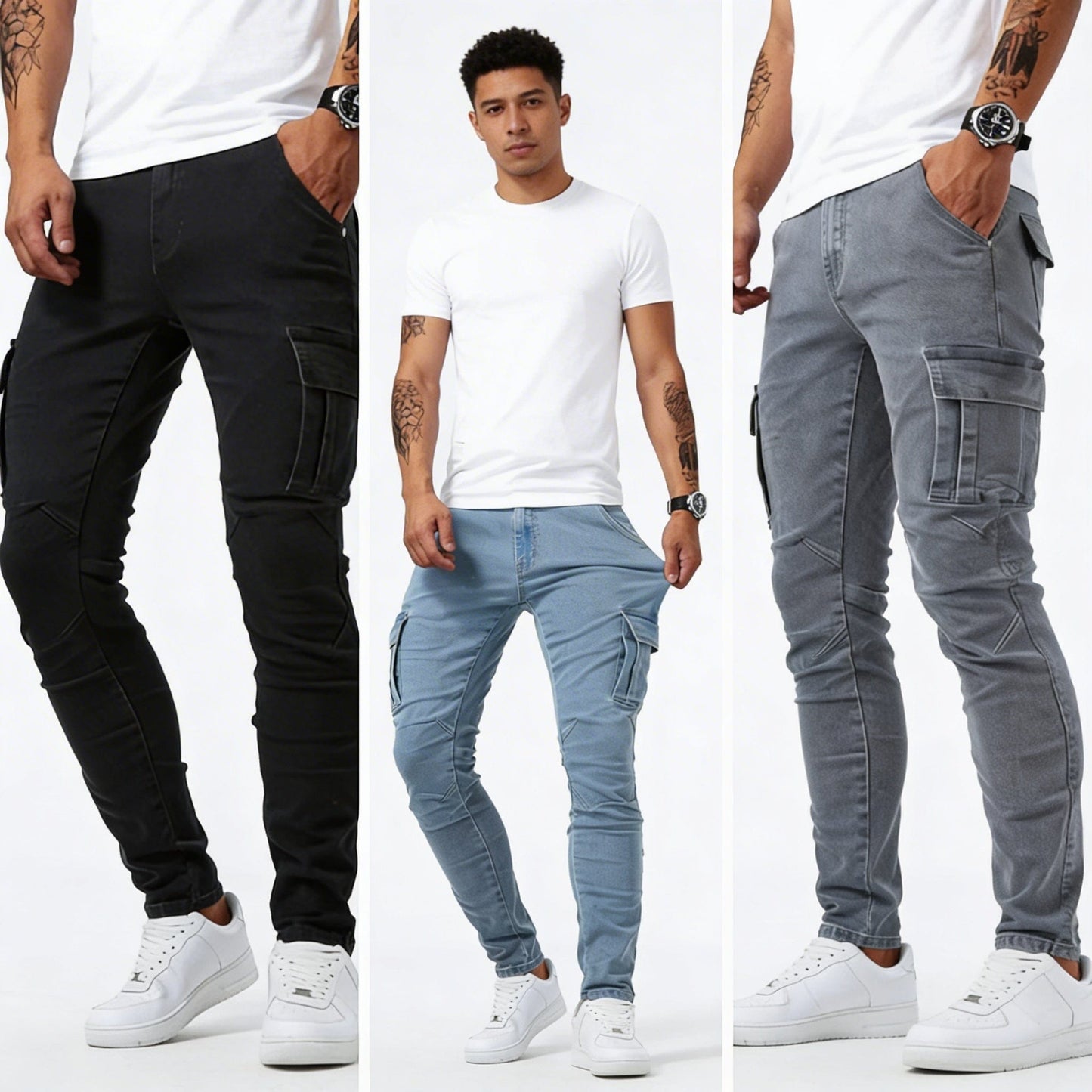 Jeans Cargo Denim