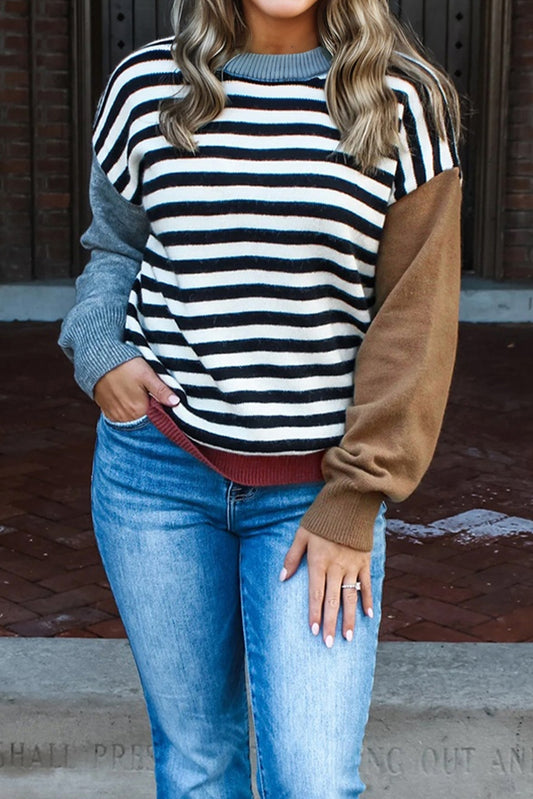 Ridge™ – Blocked Stripe Knit Sweater