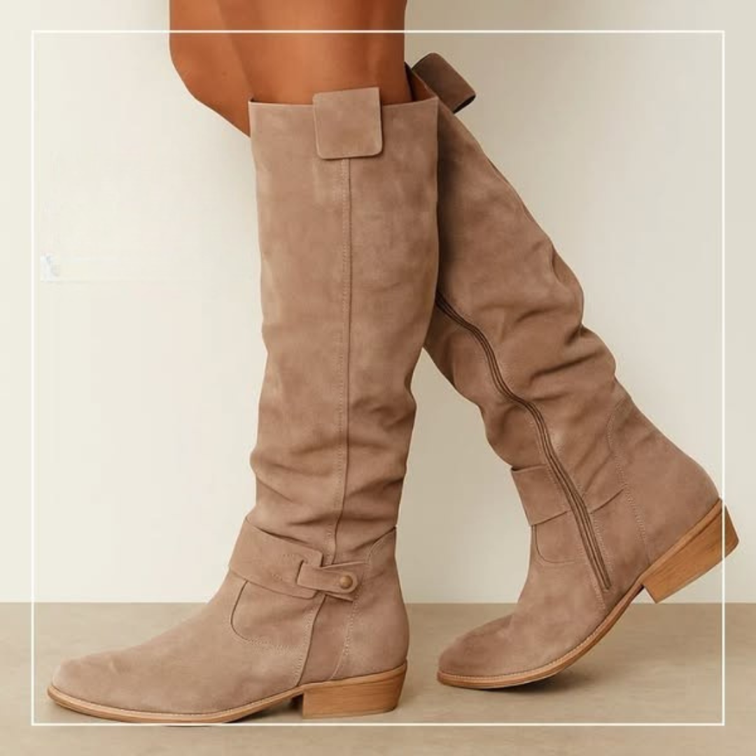 Elara™ | Suede knee-high boots