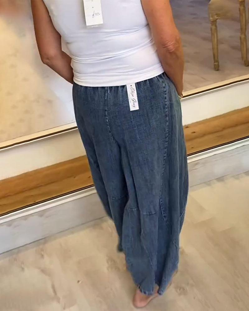 Maren™ | relaxed cotton-blend pants