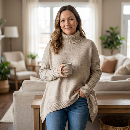Brigitte – Long roll neck sweater