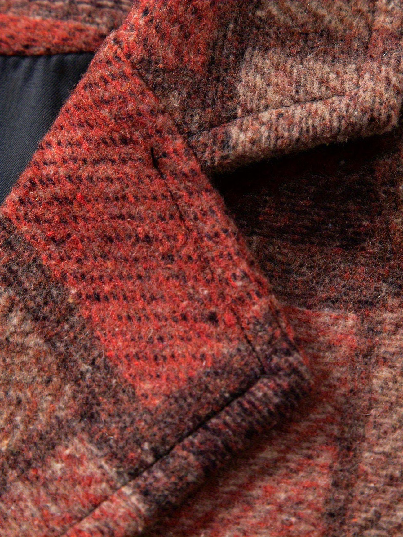 Leo | Gilet in Tweed Patchwork con Motivo a Spina di Pesce
