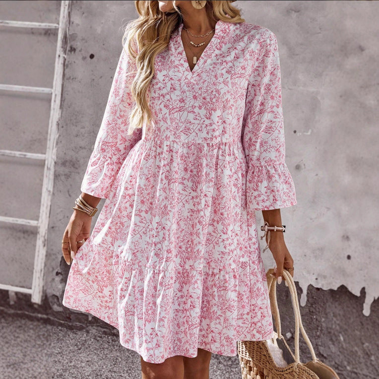 Daisy | Floral collar dress