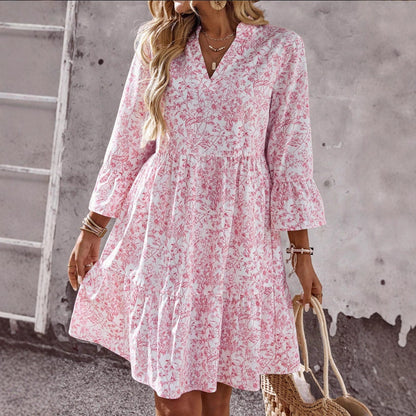 Daisy | Floral collar dress