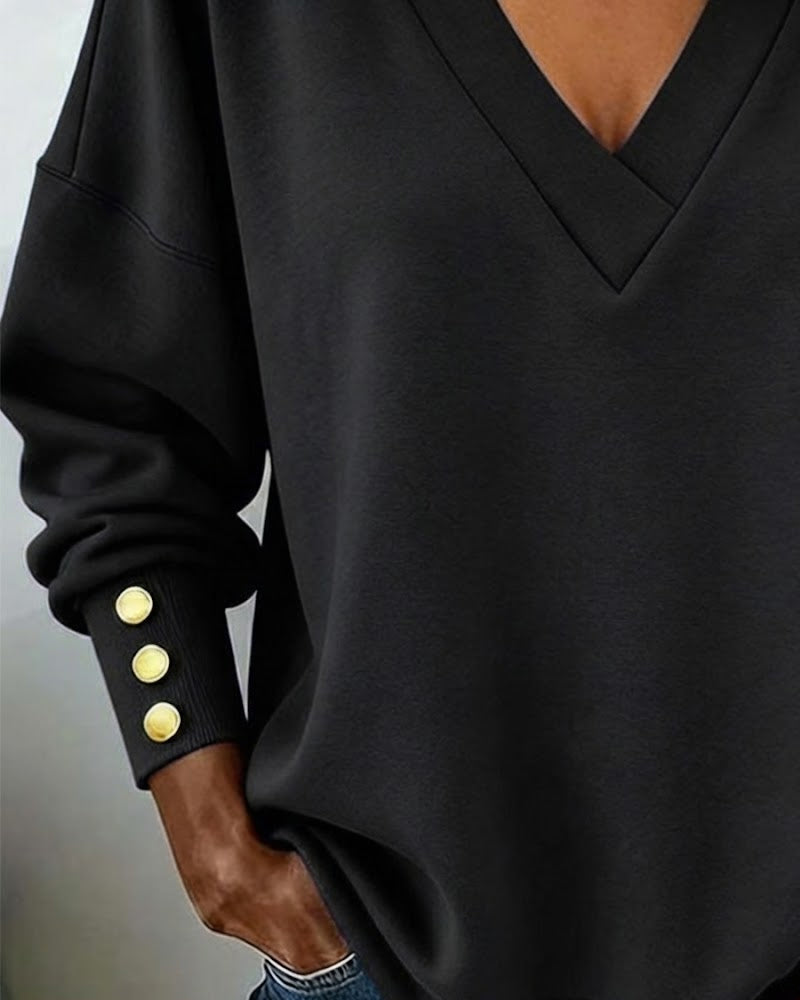 Liora™ V-neck long sleeve top