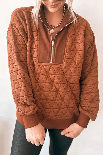 Sienna™ quilted half-zip sweatshirt