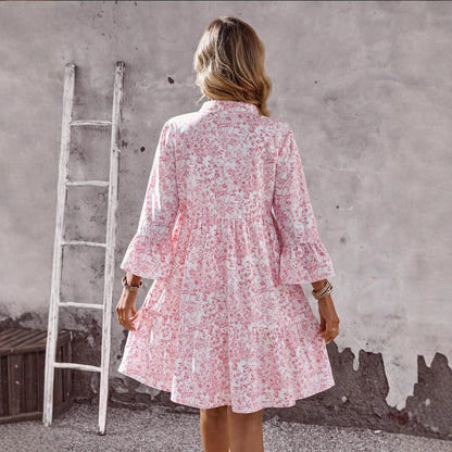 Daisy | Floral collar dress
