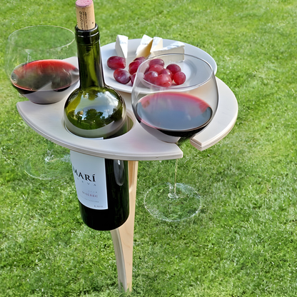 VinePicnic Fällbart Vinbord - Trä Utomhusbord