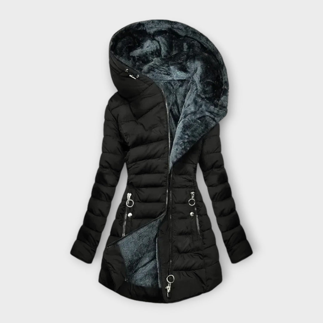 Aveline™ | Lyxig fuskpälsjacka
