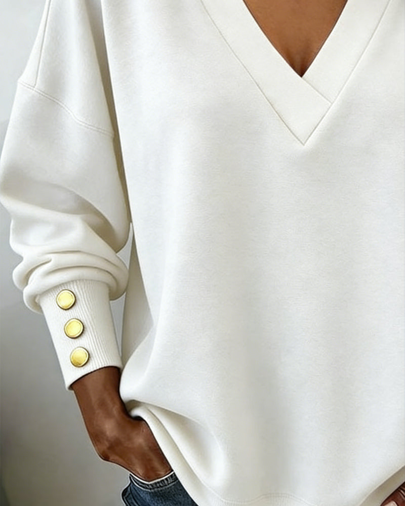 Liora™ V-neck long sleeve top