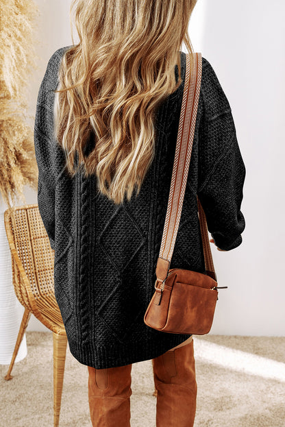 Harper™ | Cable Knit Sweater Dress