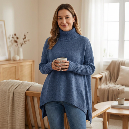 Brigitte – Long roll neck sweater