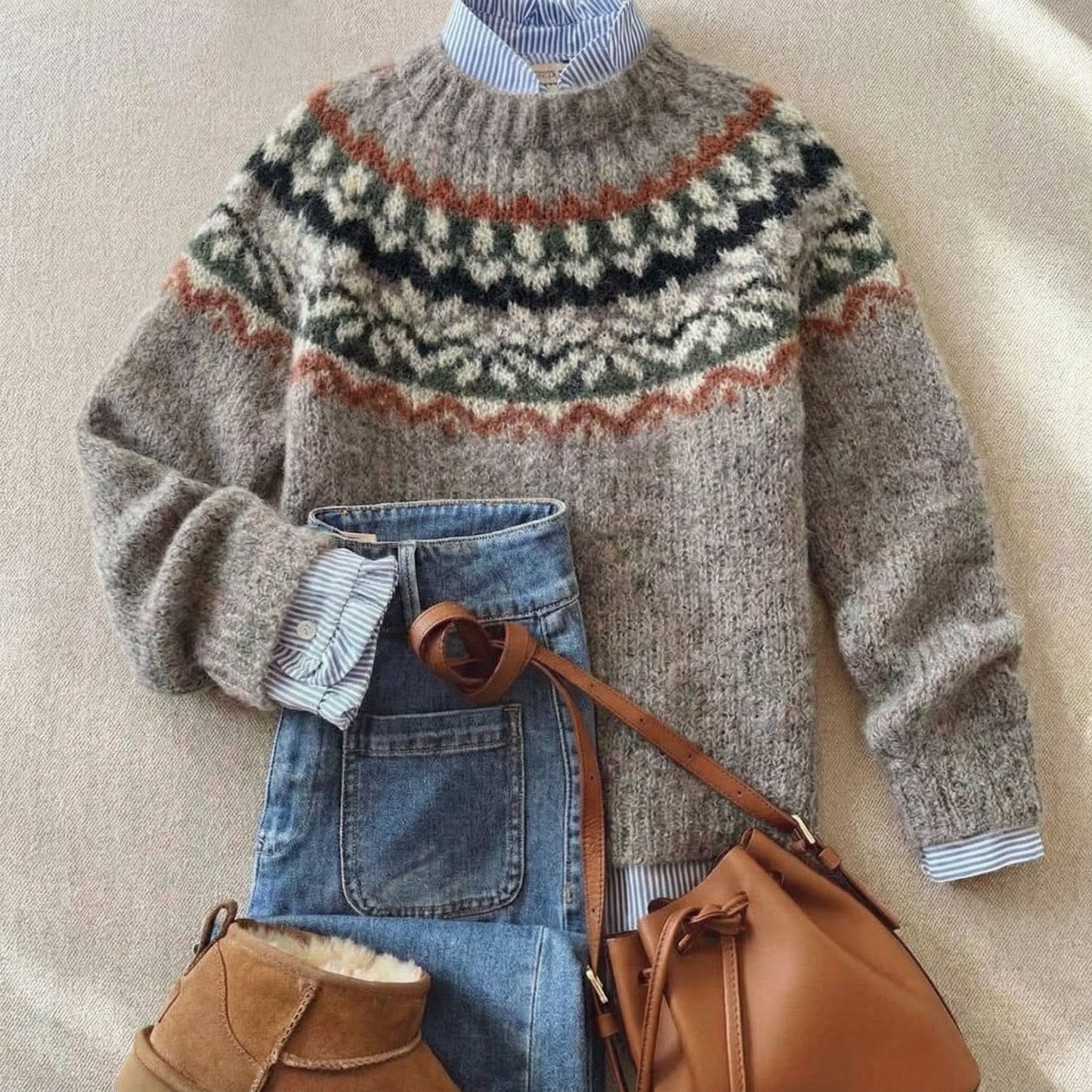 Eleanor™ | Heritage Nordic Knit Sweater