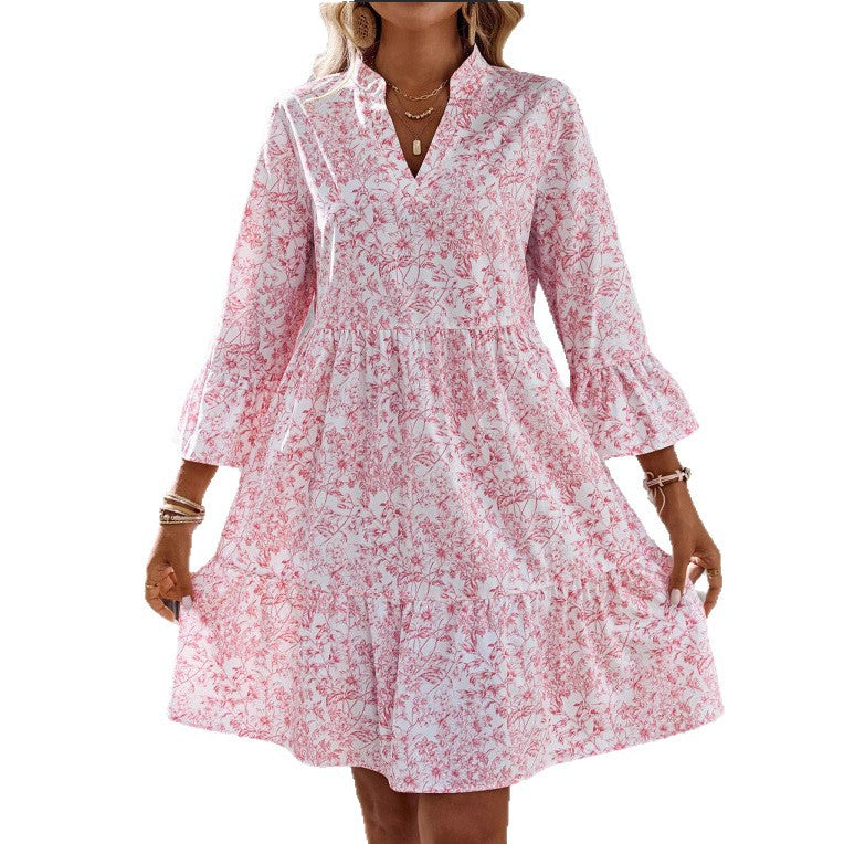Daisy | Floral collar dress