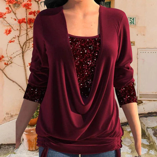 Veda™ | Elegant top  Flattering Draping