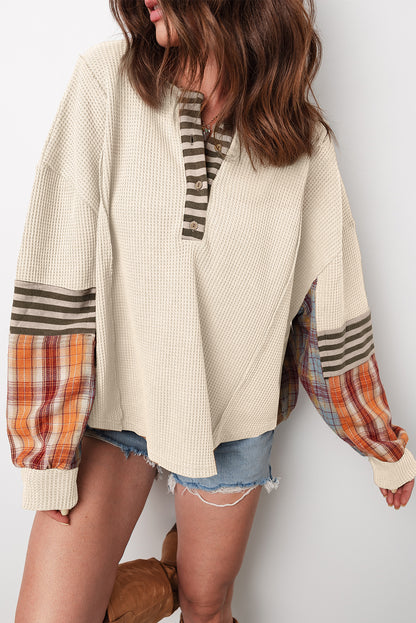 Harper™ – Patchwork Waffle Pullover