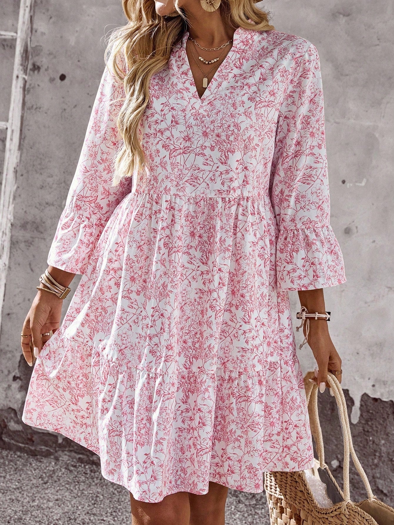 Daisy | Floral collar dress