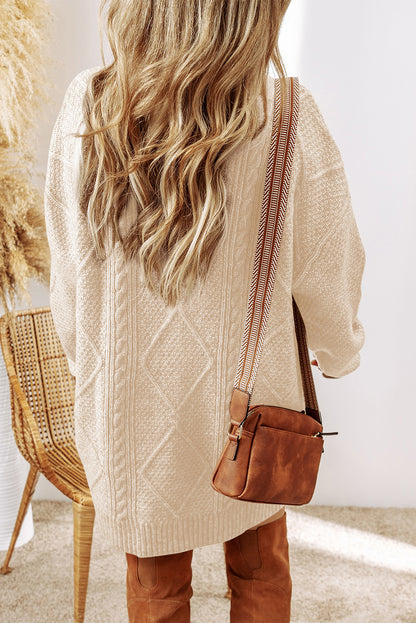Harper™ | Cable Knit Sweater Dress