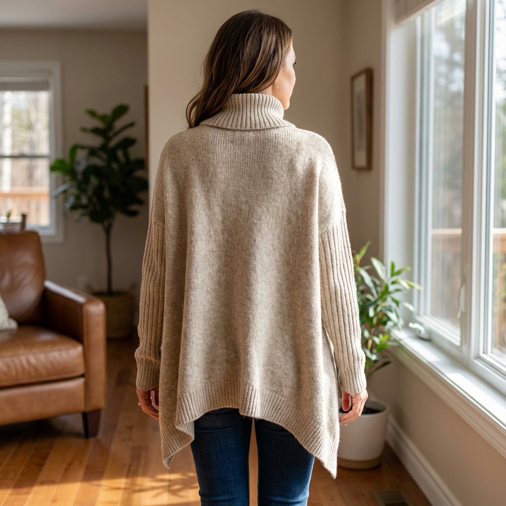 Brigitte – Long roll neck sweater