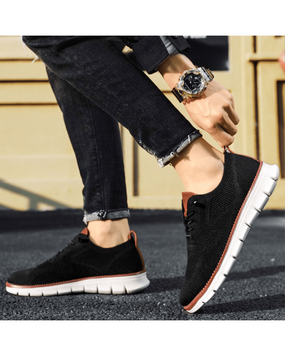 Lorenzo™ | Lätta sneakers i andningsbart mesh