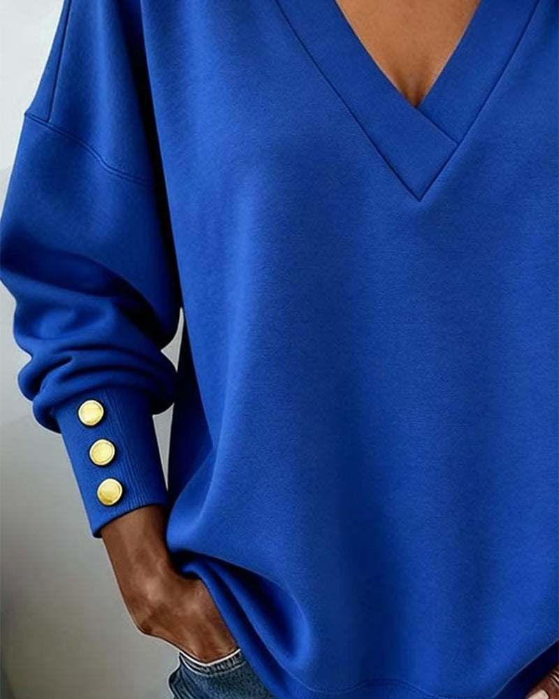 Liora™ V-neck long sleeve top