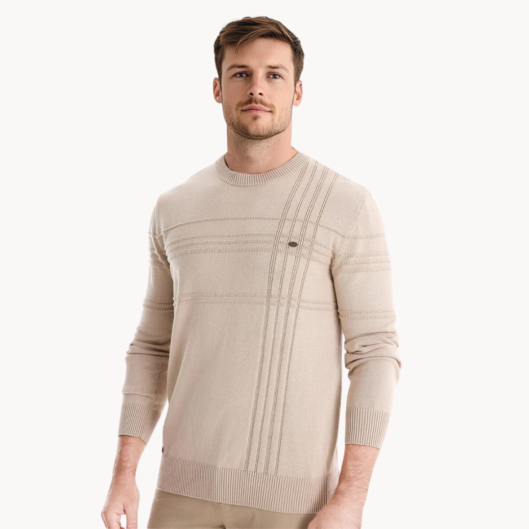 Leo™ | Sweater with Check Design