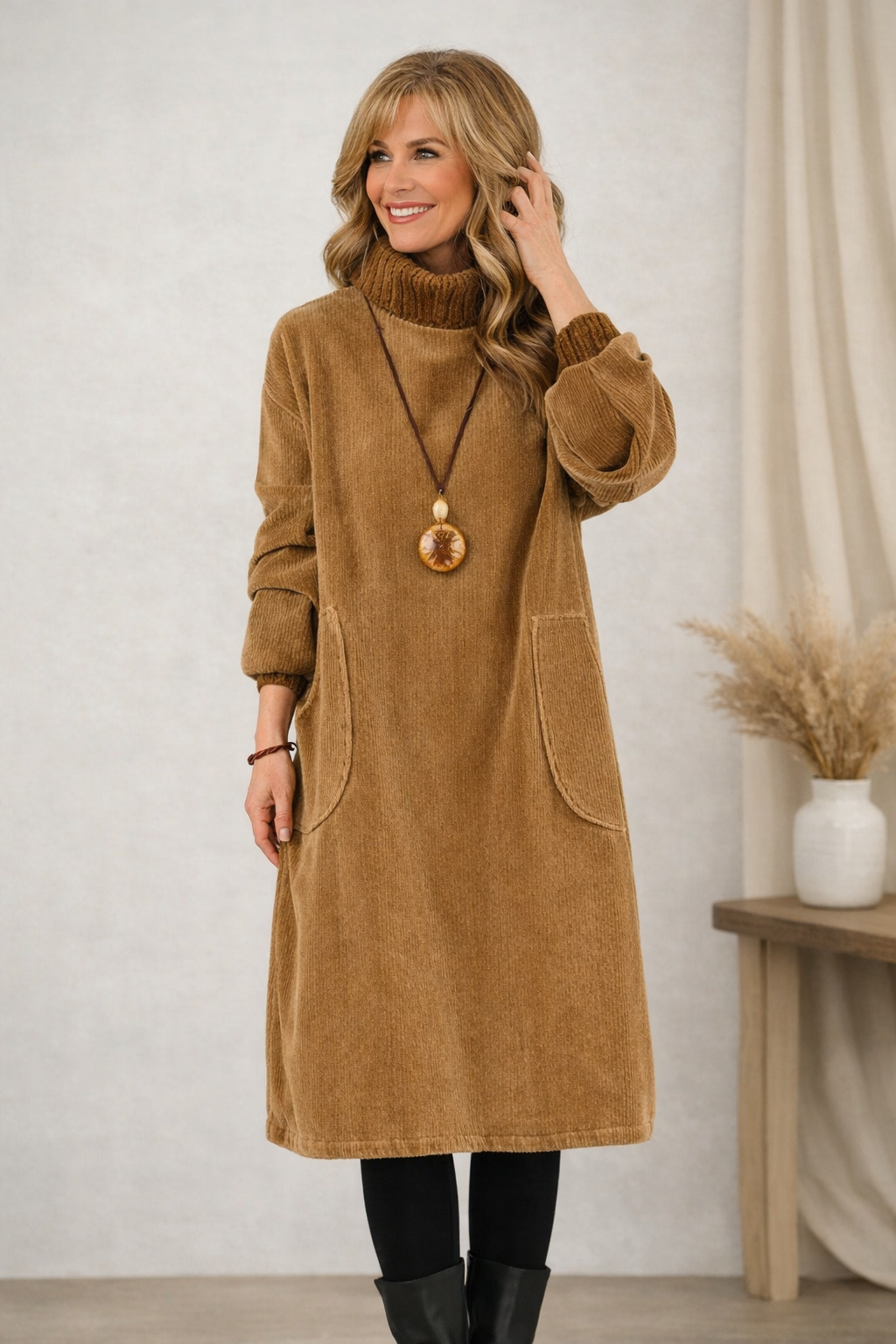 Jennie™ | Turtleneck Midi Dress