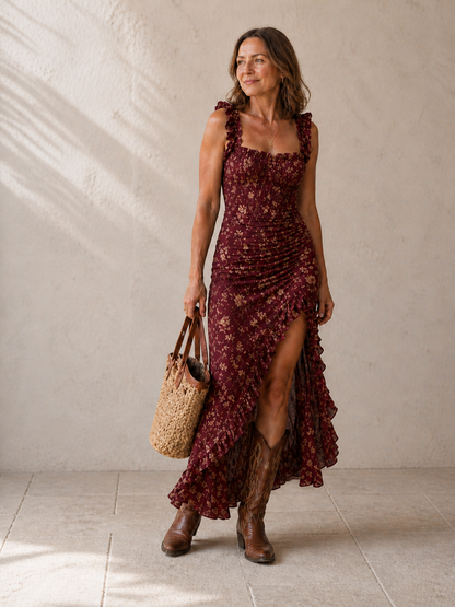 Mika | Vestito Maxi Boho Retro
