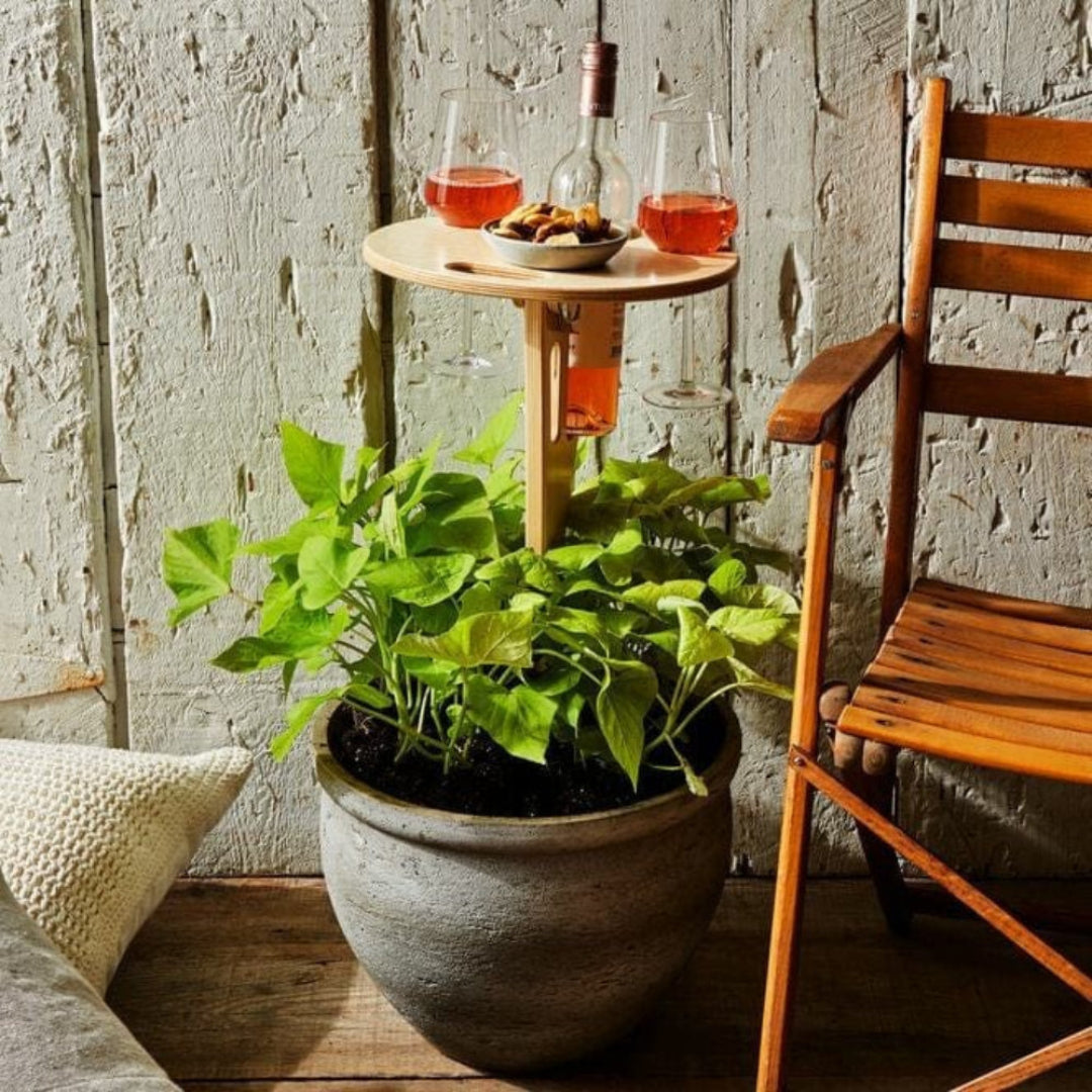 VinePicnic Fällbart Vinbord - Trä Utomhusbord