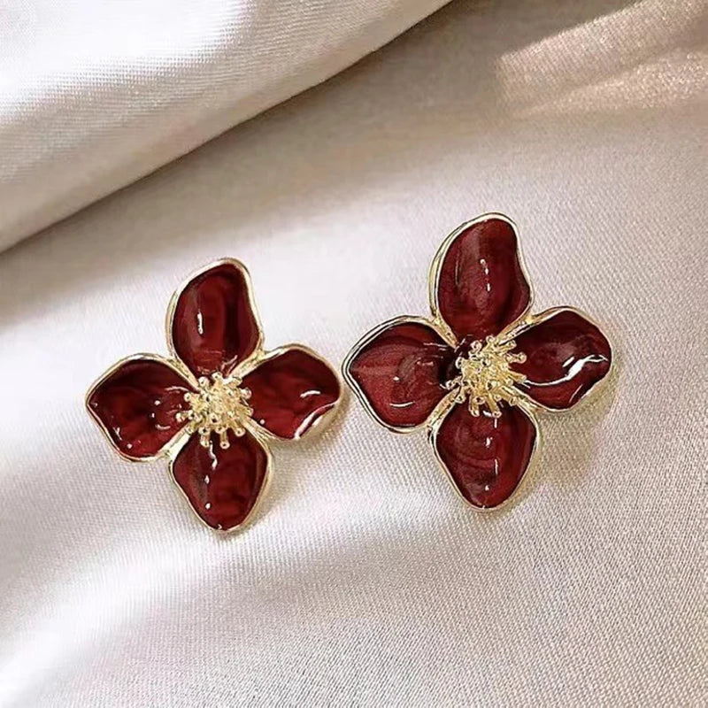 Zaluva | Hibiscus Örhänge