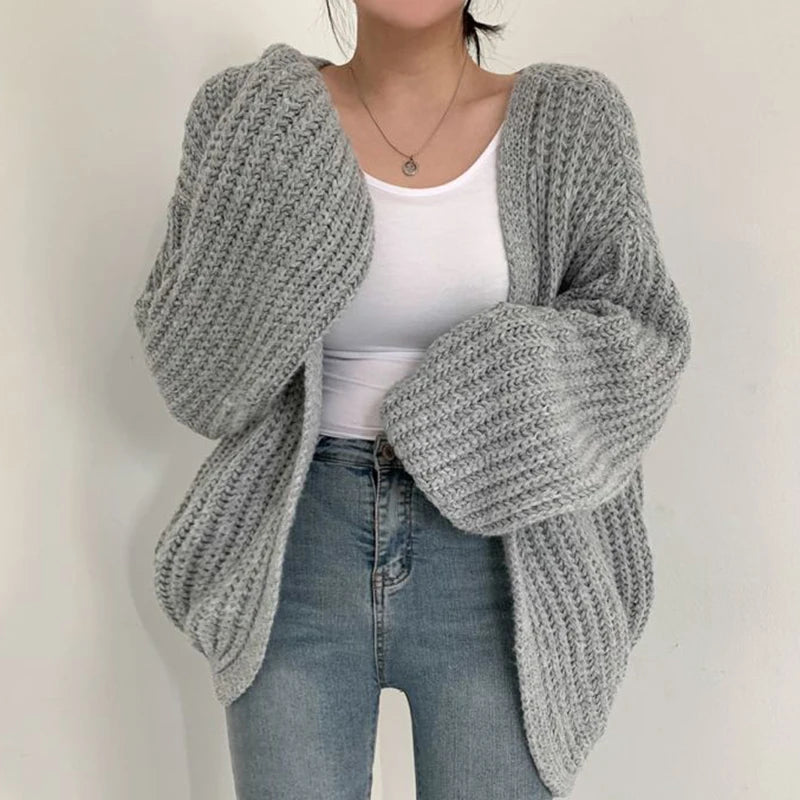 Elinor™ – Oversized Stickad Kofta