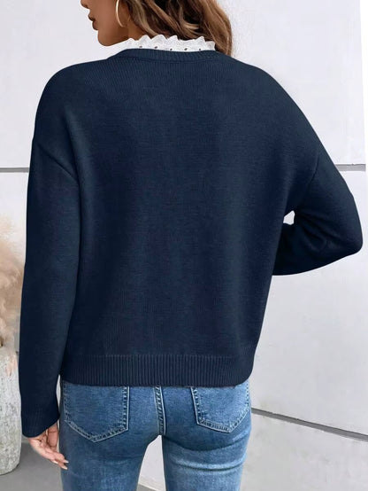 Elise™ V-neck knit sweater