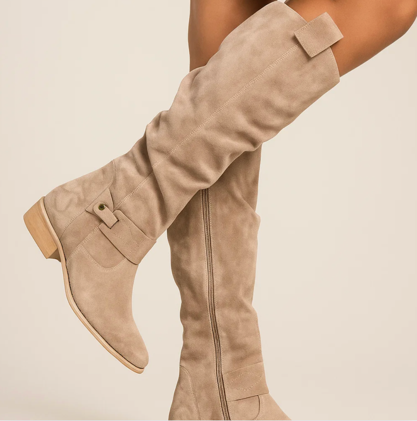 Elara™ | Suede knee-high boots