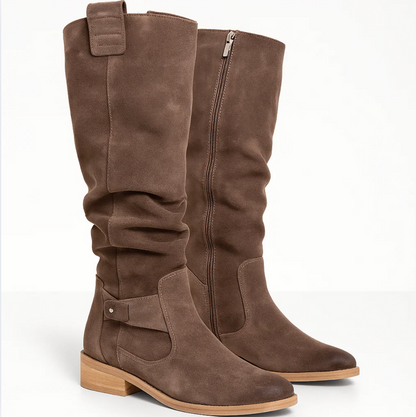 Elara™ | Suede knee-high boots