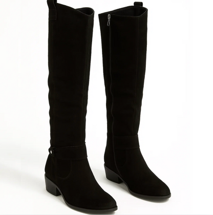 Elara™ | Suede knee-high boots