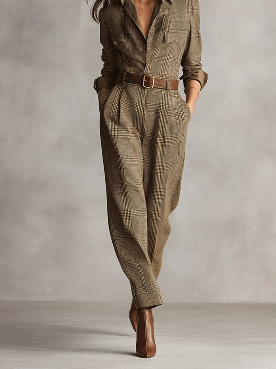 Zoë | Elegant tweedjumpsuit