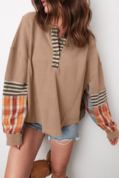 Harper™ – Patchwork Waffle Pullover