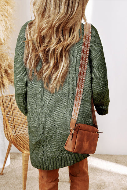 Harper™ | Cable Knit Sweater Dress