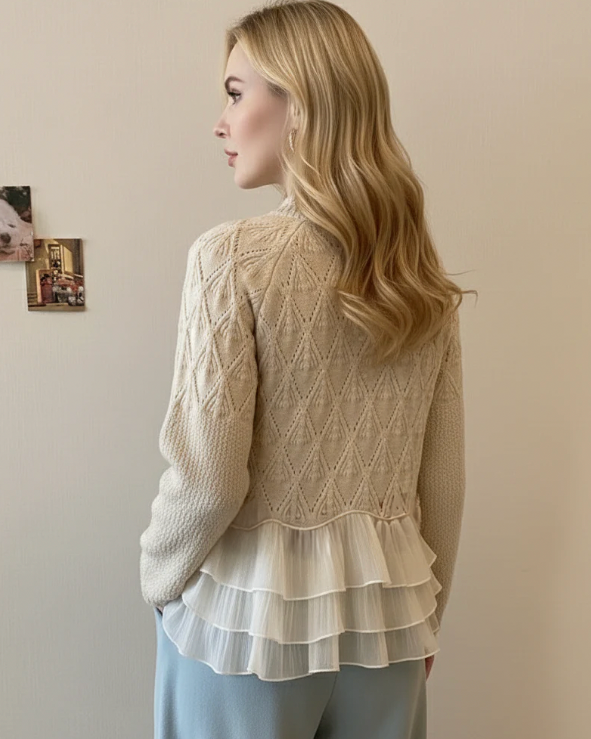 Taylor™ Ruffle Cardigan