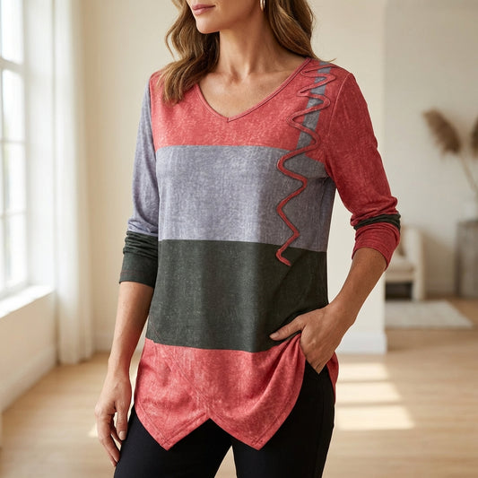Elayne | Flattering V-neck everyday blouse